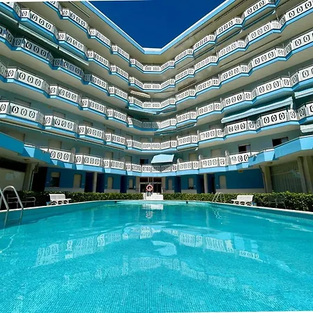 Sea Front In A With Pool Apartment *